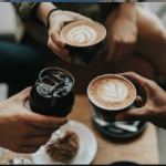 coffee People Holding cups of coffee